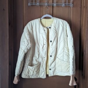 Vintage, stamped, one of a kind Czech military liner quilted jacket